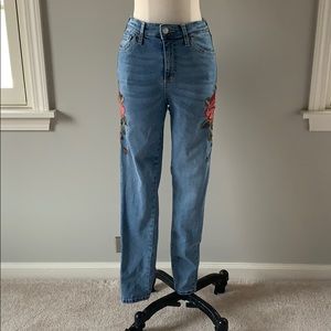 Topshop Jamie Embroidered Jeans